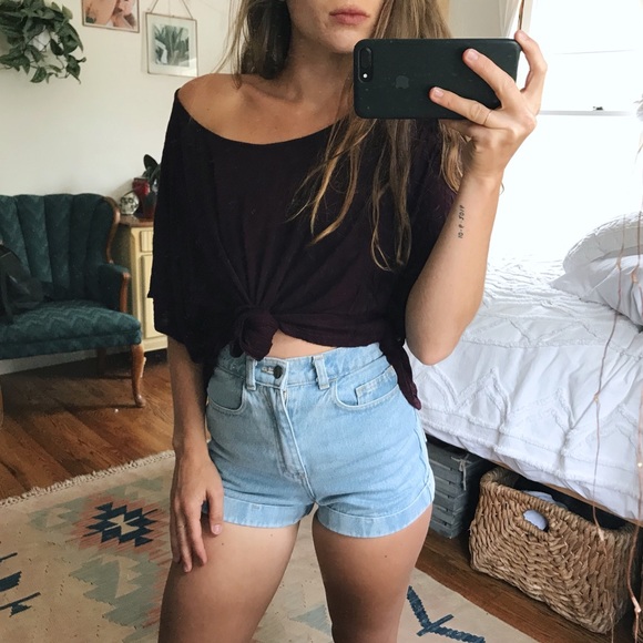 Plum cropped tee - Picture 4 of 8